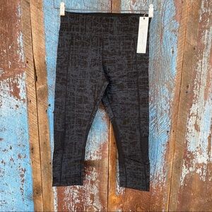 Calvin Klein Performance Black Capri w/ Mesh